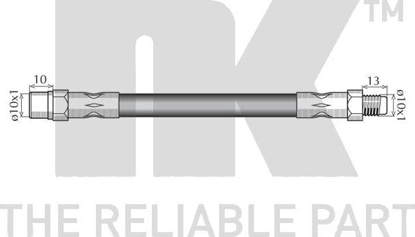 NK 859958 - IM60410=11.21116 [13296116] !шланг торм. пер.\ Volvo 740-960 2.0-2.4TD <96 L=365 autosila-amz.com