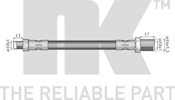 NK 8523104 - Тормозной шланг autosila-amz.com