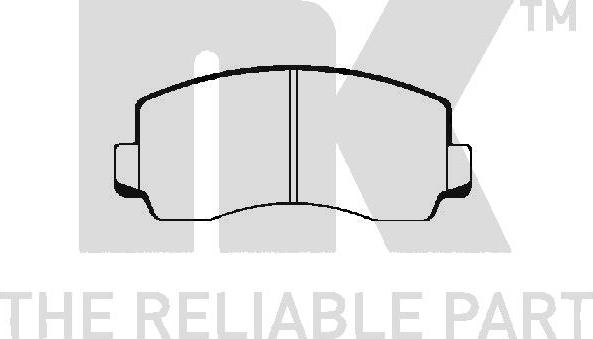 NK 229942 - Тормозные колодки, дисковые, комплект autosila-amz.com