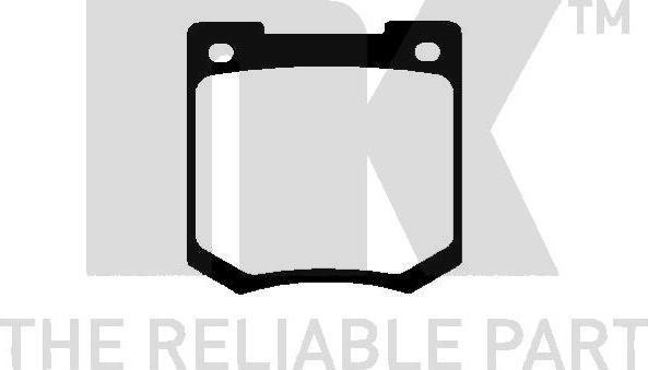 NK 229901 - Тормозные колодки, дисковые, комплект autosila-amz.com