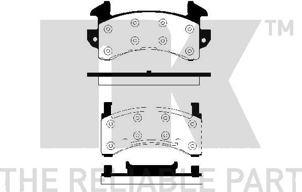 NK 229 201 - Тормозные колодки, дисковые, комплект autosila-amz.com