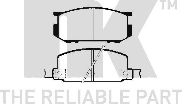 NK 224402 - Тормозные колодки, дисковые, комплект autosila-amz.com