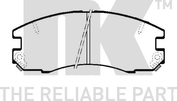 NK 224527 - Тормозные колодки, дисковые, комплект autosila-amz.com