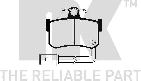 NK 224003 - Тормозные колодки, дисковые, комплект autosila-amz.com