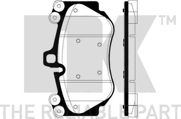 NK 225610 - Тормозные колодки, дисковые, комплект autosila-amz.com