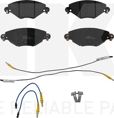 NK 221944 - Тормозные колодки, дисковые, комплект autosila-amz.com