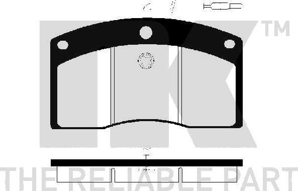 NK 223 939 - Тормозные колодки, дисковые, комплект autosila-amz.com