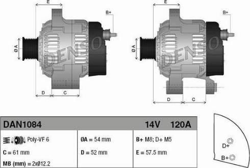 NPS DAN1084 - Генератор autosila-amz.com