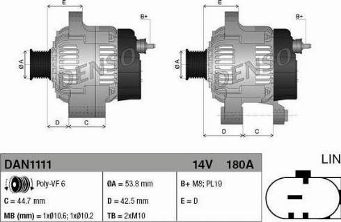 NPS DAN1111 - Генератор autosila-amz.com