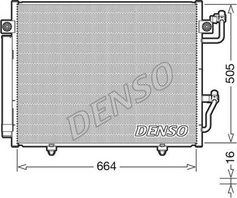 NPS DCN45005 - Конденсатор кондиционера autosila-amz.com