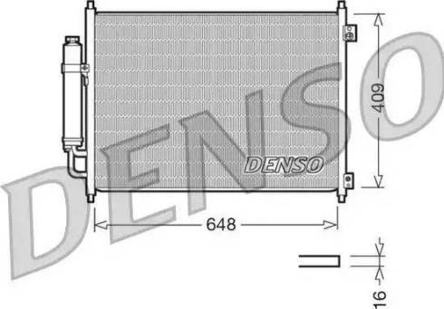 NPS DCN46001 - Конденсатор кондиционера autosila-amz.com