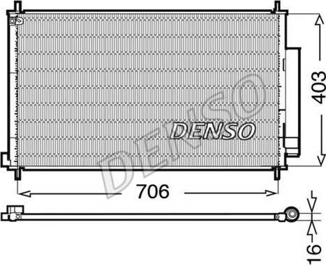 NPS DCN40013 - Конденсатор кондиционера autosila-amz.com