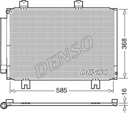 NPS DCN40020 - Конденсатор кондиционера autosila-amz.com