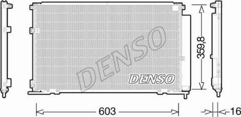 NPS DCN50047 - Конденсатор кондиционера autosila-amz.com