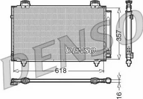 NPS DCN50004 - Конденсатор кондиционера autosila-amz.com