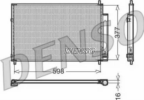 NPS DCN50006 - Конденсатор кондиционера autosila-amz.com