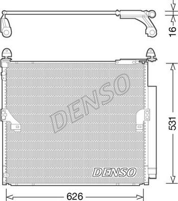 NPS DCN50038 - Конденсатор кондиционера autosila-amz.com