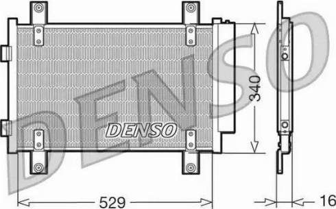 NPS DCN09049 - Конденсатор кондиционера autosila-amz.com