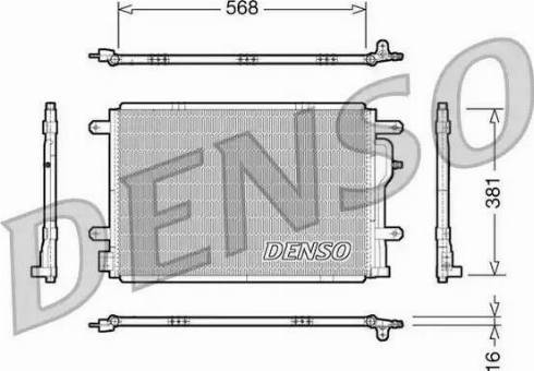 NPS DCN02004 - Конденсатор кондиционера autosila-amz.com