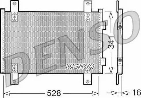 NPS DCN07001 - Конденсатор кондиционера autosila-amz.com