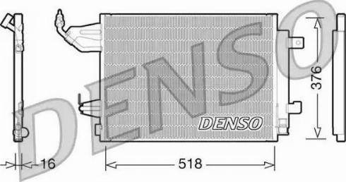 NPS DCN16001 - Конденсатор кондиционера autosila-amz.com