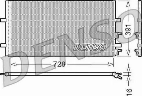 NPS DCN10017 - Конденсатор кондиционера autosila-amz.com