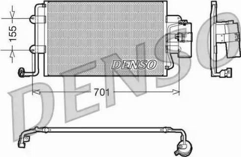 NPS DCN32025 - Конденсатор кондиционера autosila-amz.com