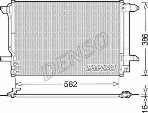 NPS DCN32027 - Конденсатор кондиционера autosila-amz.com