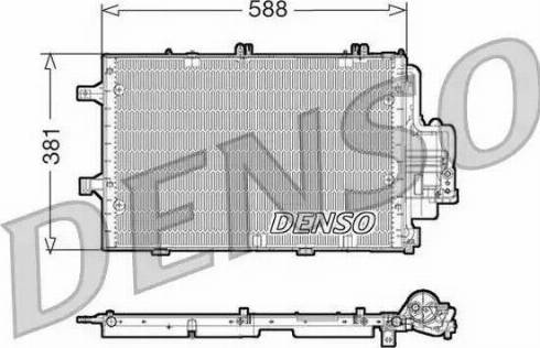 NPS DCN20020 - Конденсатор кондиционера autosila-amz.com