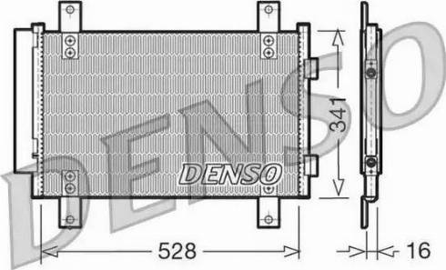 NPS DCN21007 - Конденсатор кондиционера autosila-amz.com