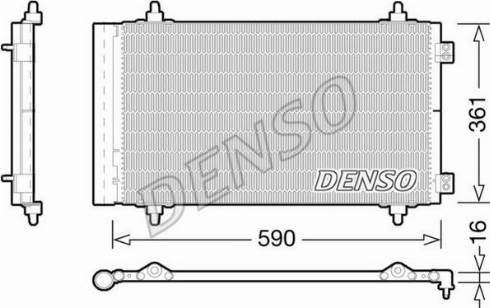 NPS DCN21018 - Конденсатор кондиционера autosila-amz.com