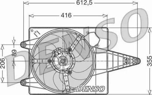 NPS DER01004 - Вентилятор, охлаждение двигателя autosila-amz.com