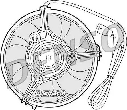 NPS DER02001 - Вентилятор, охлаждение двигателя autosila-amz.com