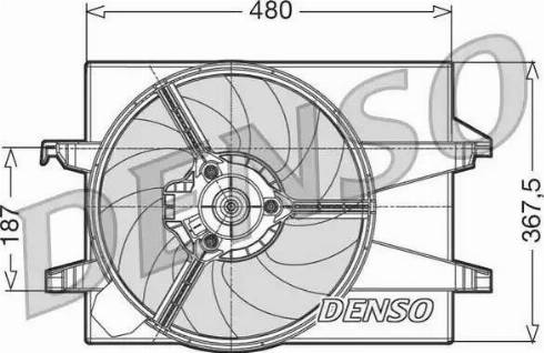 NPS DER10002 - Вентилятор, охлаждение двигателя autosila-amz.com