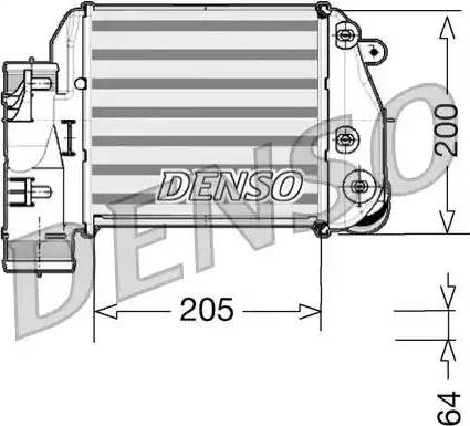 NPS DIT02025 - Интеркулер, теплообменник турбины autosila-amz.com
