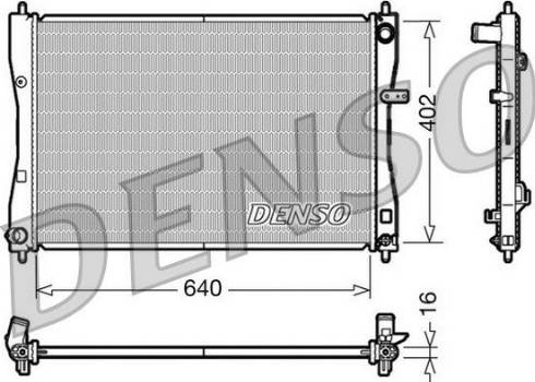 NPS DRM45009 - Радиатор, охлаждение двигателя autosila-amz.com