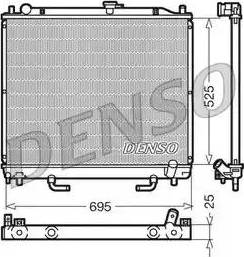 NPS DRM45015 - Радиатор, охлаждение двигателя autosila-amz.com