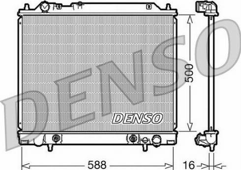 NPS DRM45013 - Радиатор, охлаждение двигателя autosila-amz.com