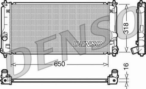 NPS DRM50044 - Радиатор, охлаждение двигателя autosila-amz.com