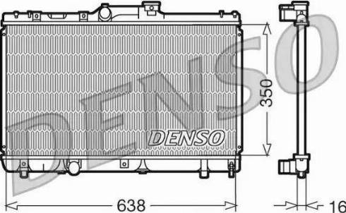 NPS DRM50013 - Радиатор, охлаждение двигателя autosila-amz.com