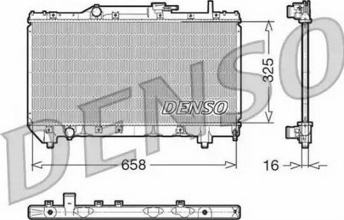 NPS DRM50028 - Радиатор, охлаждение двигателя autosila-amz.com