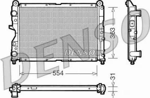 NPS DRM09132 - Радиатор, охлаждение двигателя autosila-amz.com