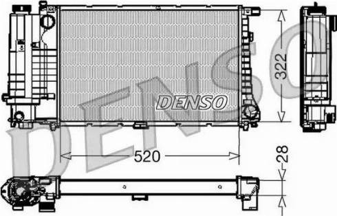 NPS DRM05045 - Радиатор, охлаждение двигателя autosila-amz.com