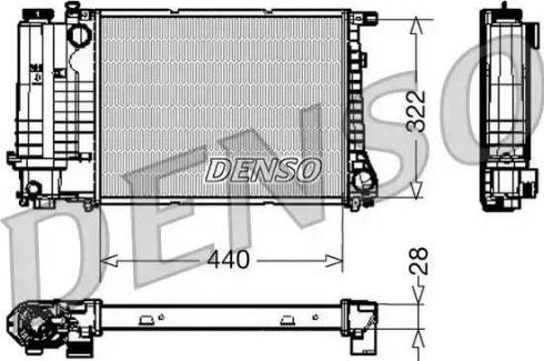 NPS DRM05042 - Радиатор, охлаждение двигателя autosila-amz.com