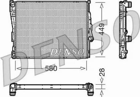 NPS DRM05069 - Радиатор, охлаждение двигателя autosila-amz.com