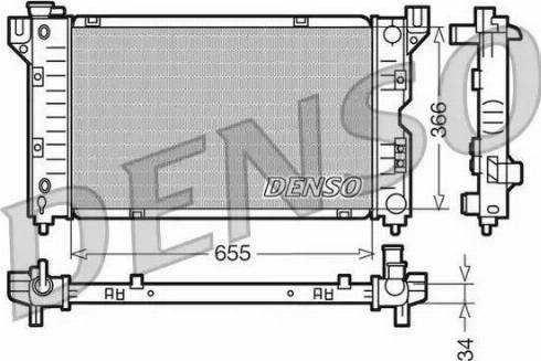 NPS DRM06010 - Радиатор, охлаждение двигателя autosila-amz.com