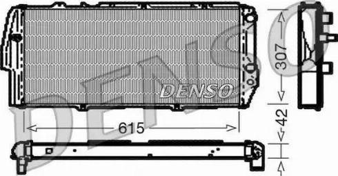 NPS DRM02040 - Радиатор, охлаждение двигателя autosila-amz.com