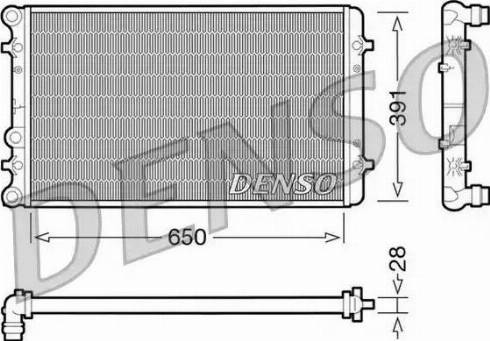 NPS DRM02007 - Радиатор, охлаждение двигателя autosila-amz.com