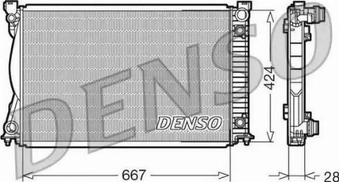 NPS DRM02039 - Радиатор, охлаждение двигателя autosila-amz.com