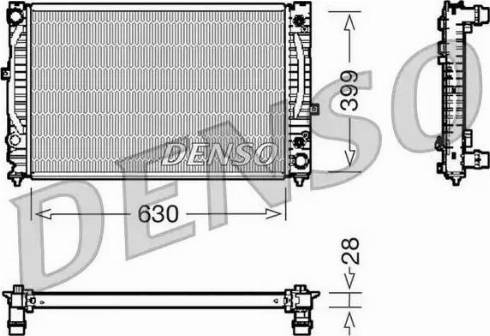 NPS DRM02031 - Радиатор, охлаждение двигателя autosila-amz.com